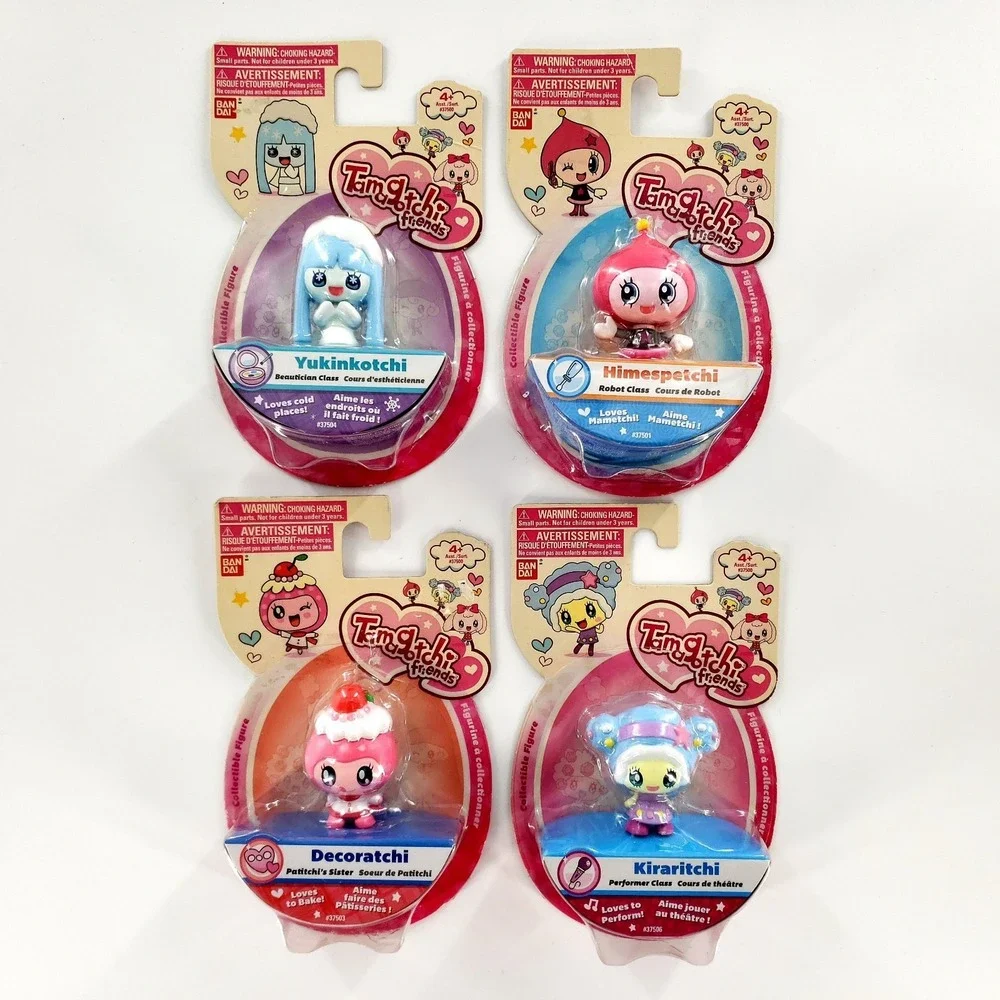 Tamagotchi Friends Lot Of 4 Figure Kiraritchi Yukinkotchi Decoratchi Himespetchi